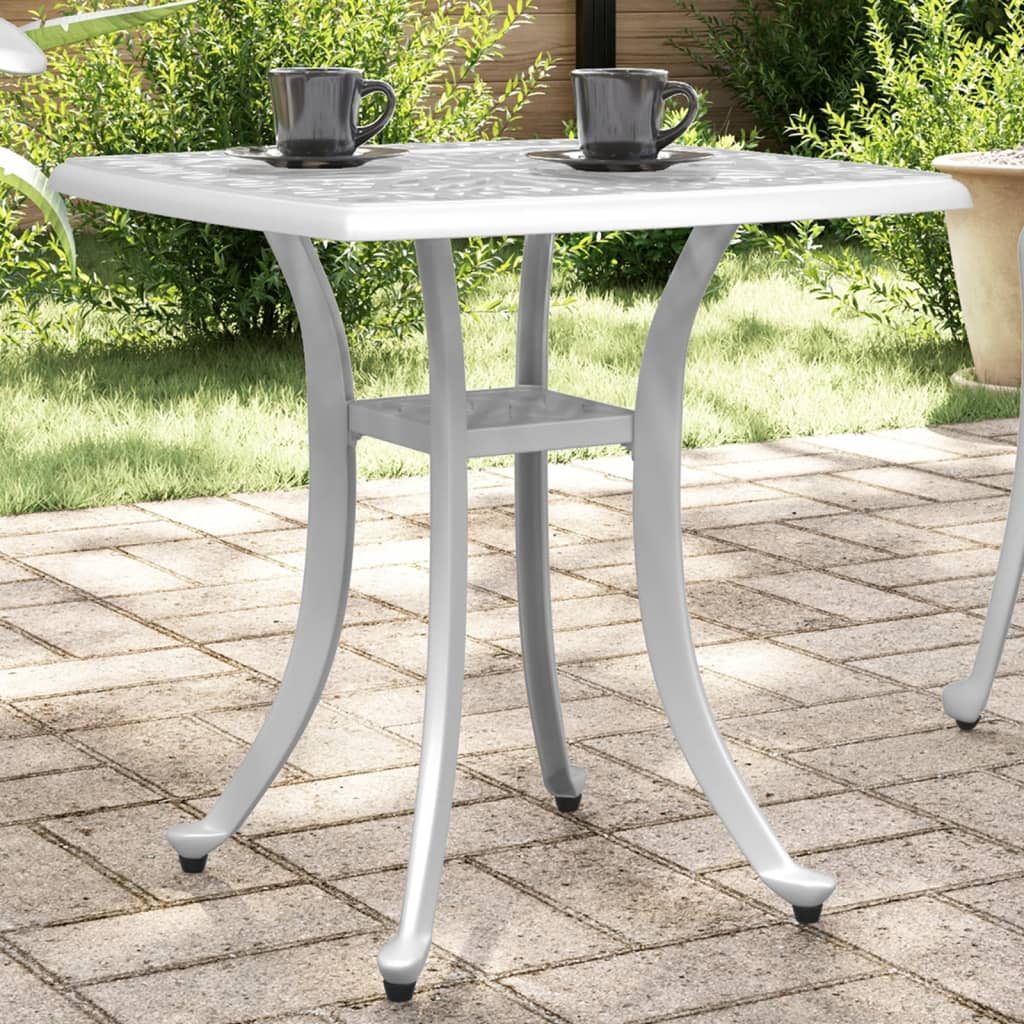 vidaXL Patio Table Garden Outdoor Balcony Backyard Furniture Cast Aluminum-1