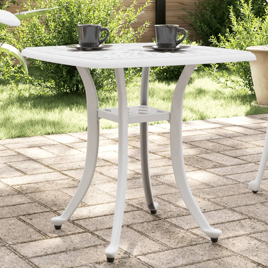 vidaXL Patio Table Garden Outdoor Balcony Backyard Furniture Cast Aluminum-1