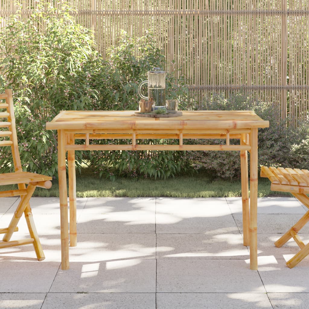 vidaXL Patio Dining Table 43.3"x21.7"x29.5" Bamboo-0