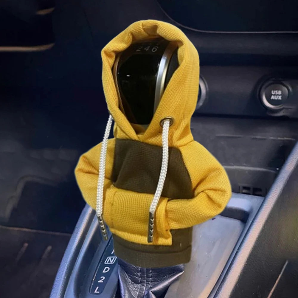 Universal Car Gear Shift Hoodie - Cute Mini Cover for Car Shifter