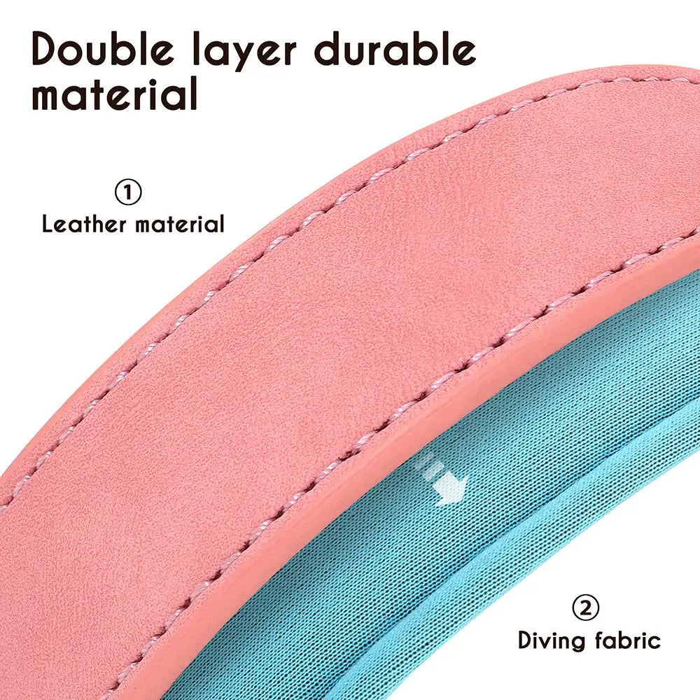 Leather Personalized Dog Collar Leash Custom Pet Name ID Collar Free Engraving
