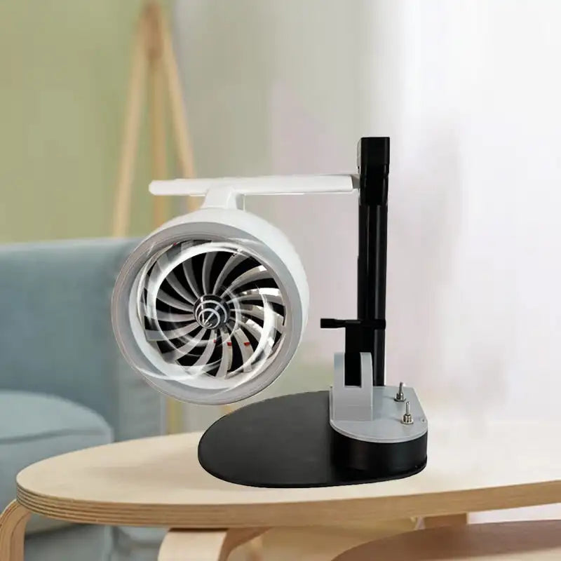 Creative Turbo Desktop Fan - Engine Model JetFan with Red Light Tail Flame and Humidifier