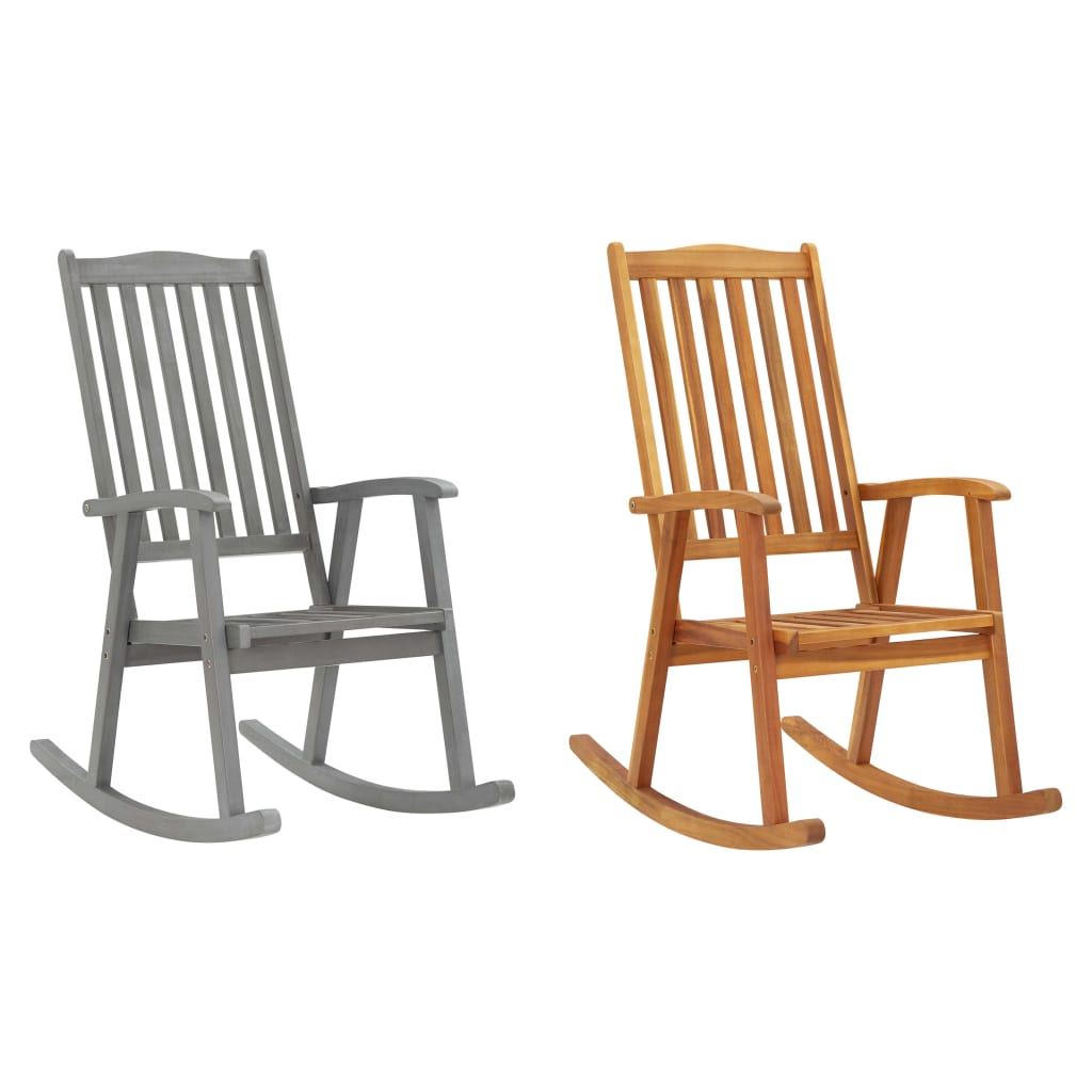 vidaXL Rocking Chair Solid Acacia Wood-1