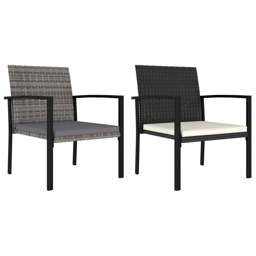 vidaXL Modern Dining Chairs Outdoor Patio Rattan Dining Chair Poly Rattan-13