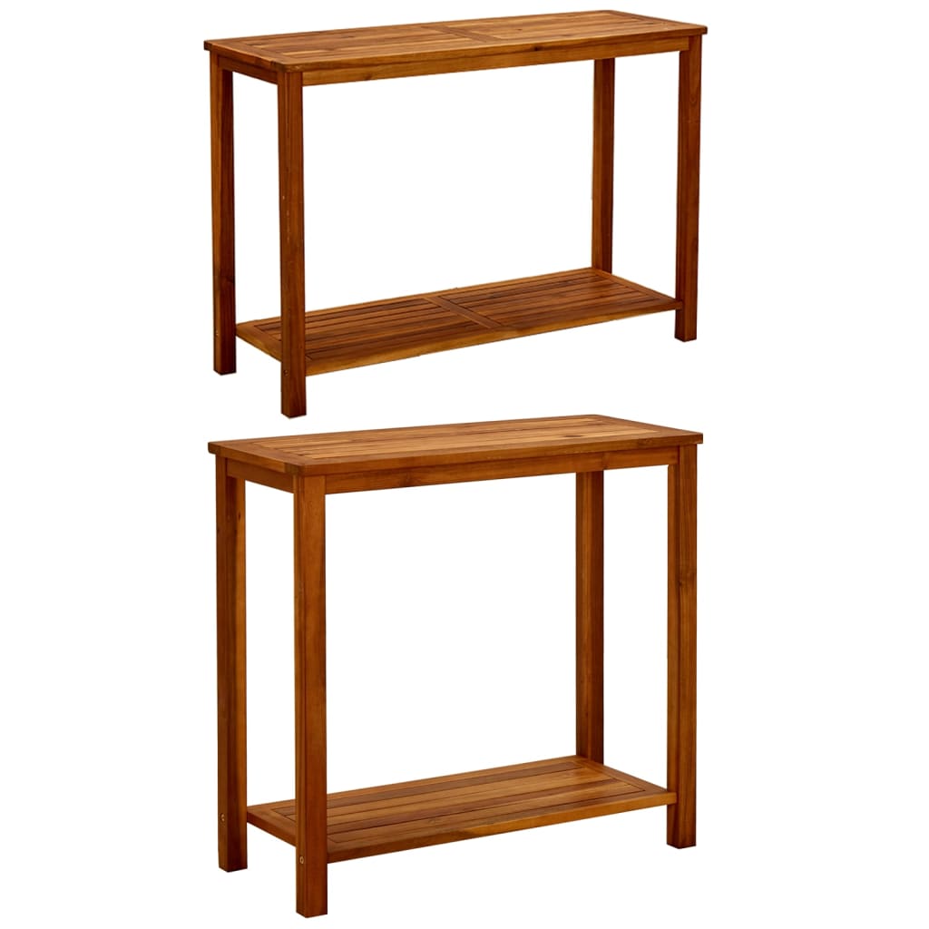 vidaXL Patio Console Table Entryway Accent Table Hallway Solid Wood Acacia-5