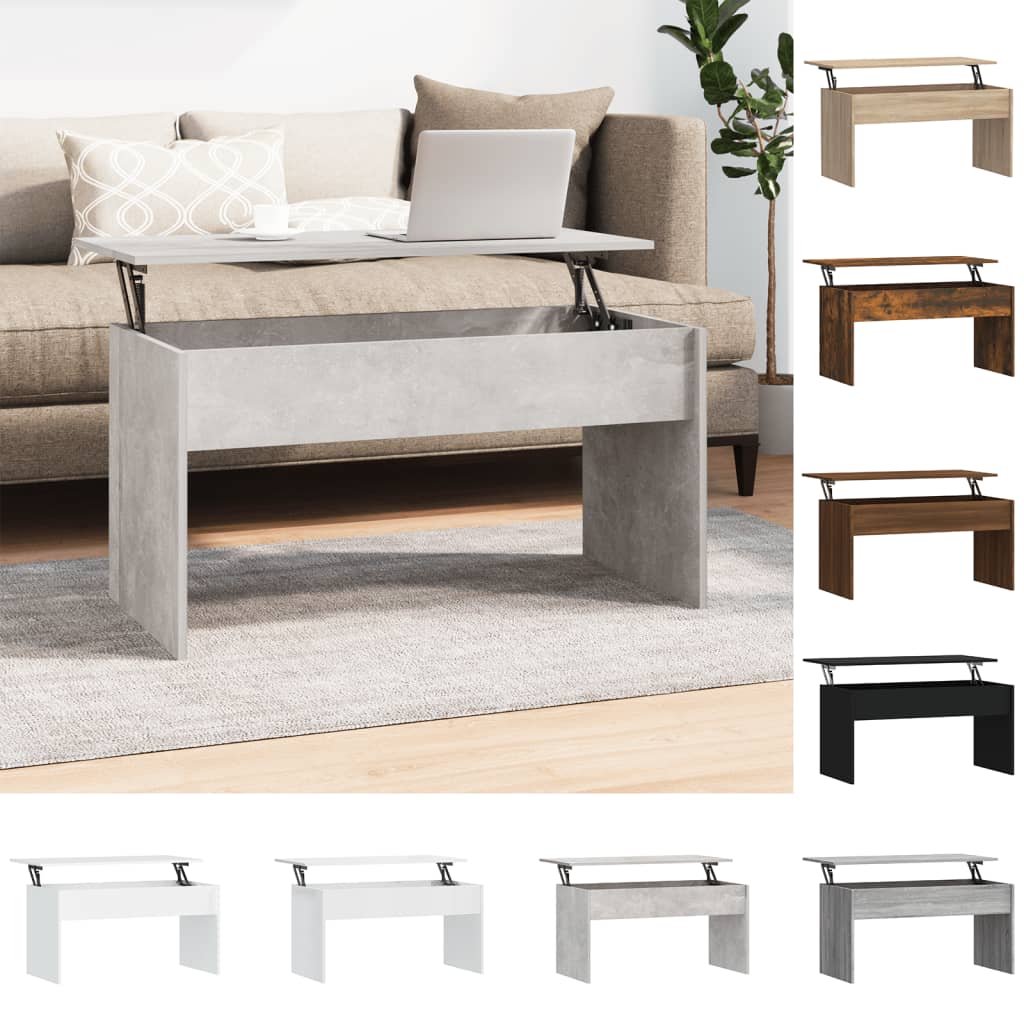 vidaXL Coffee Table Lift Top End Table Accent Side Sofa Table Engineered Wood-39