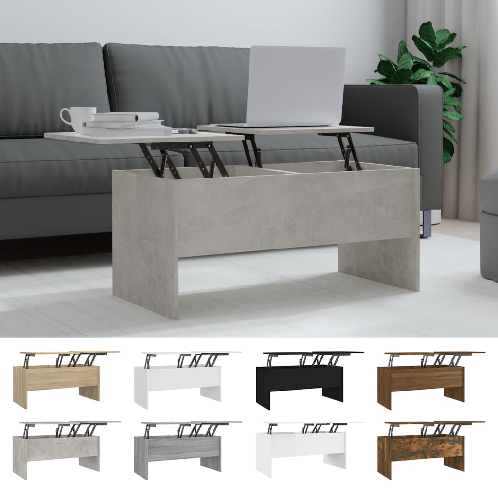 vidaXL Coffee Table Lift Top End Table Accent Side Sofa Table Engineered Wood-30