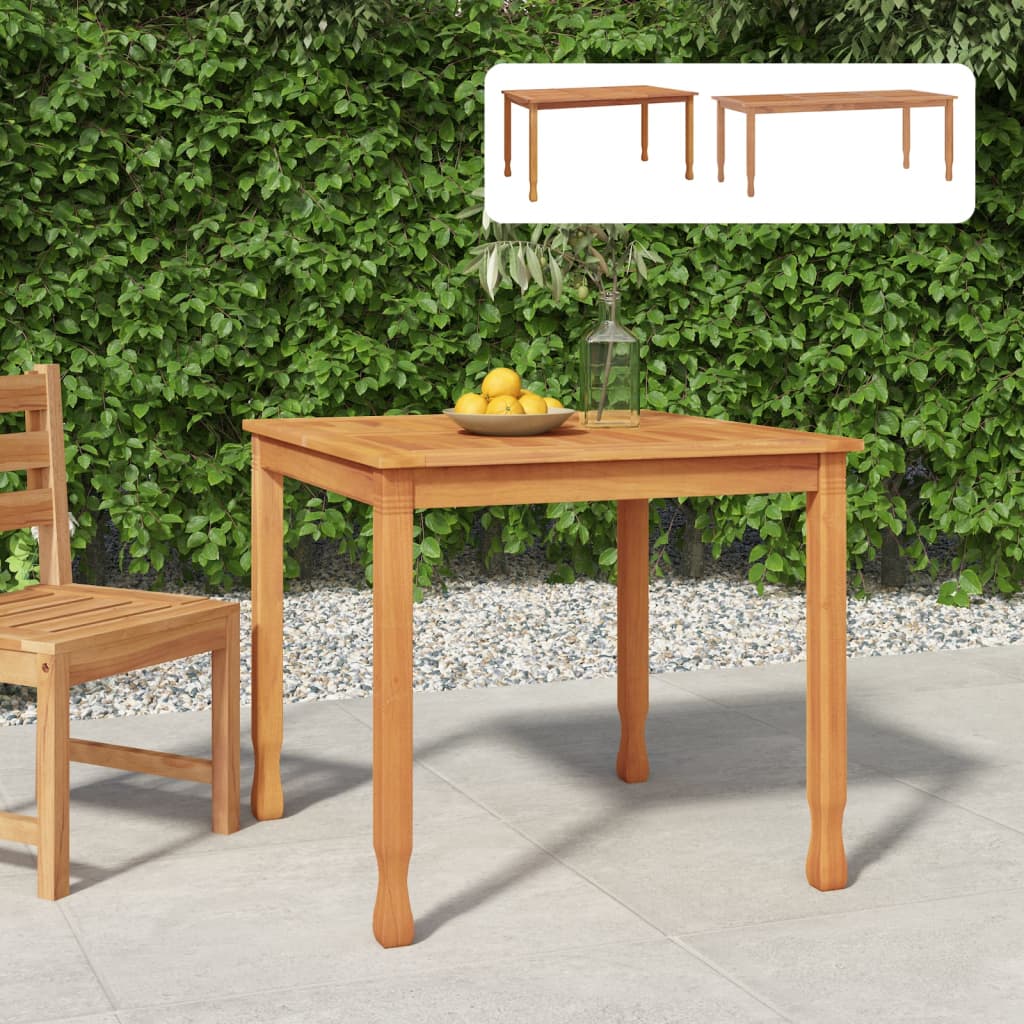 vidaXL Dining Table Rectangular Dining Room Table Furniture Solid Wood Teak-7