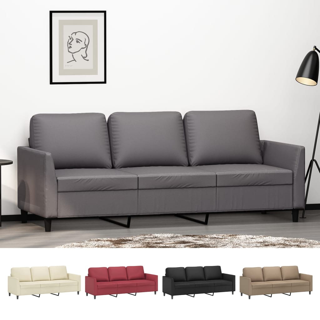 vidaXL Sofa Chair Upholstered Single Sofa Chair for Living Room Faux Leather-9