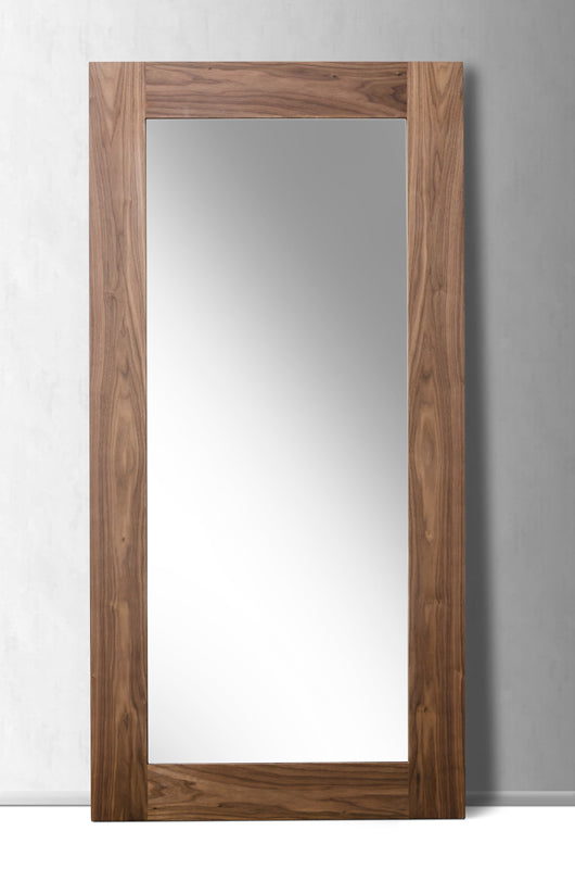 79" Brown Framed Leaning Full Length Hanging Mirror