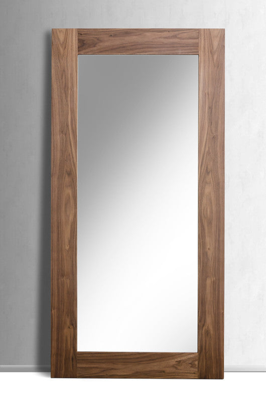 79" Brown Framed Leaning Full Length Hanging Mirror