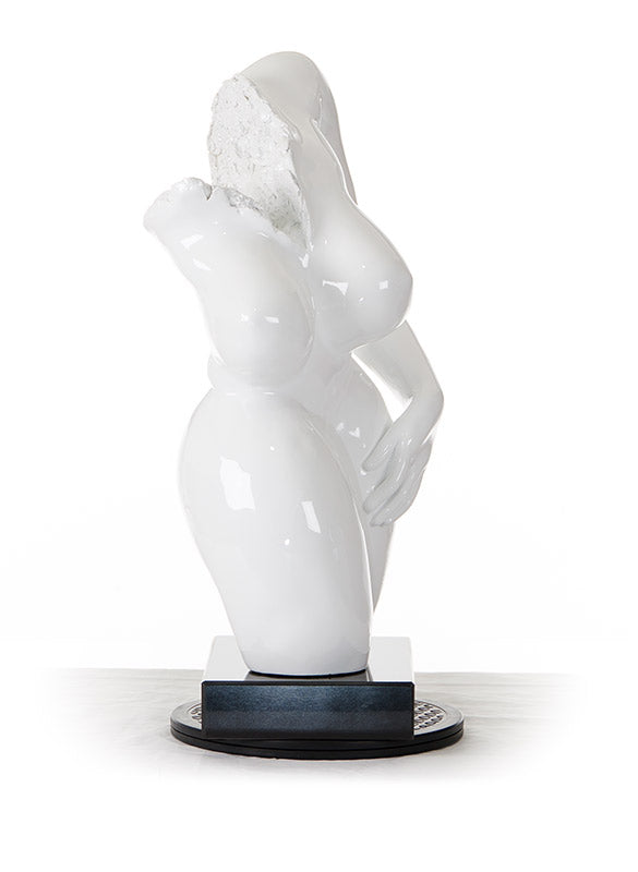 23" White Ceramic Bust