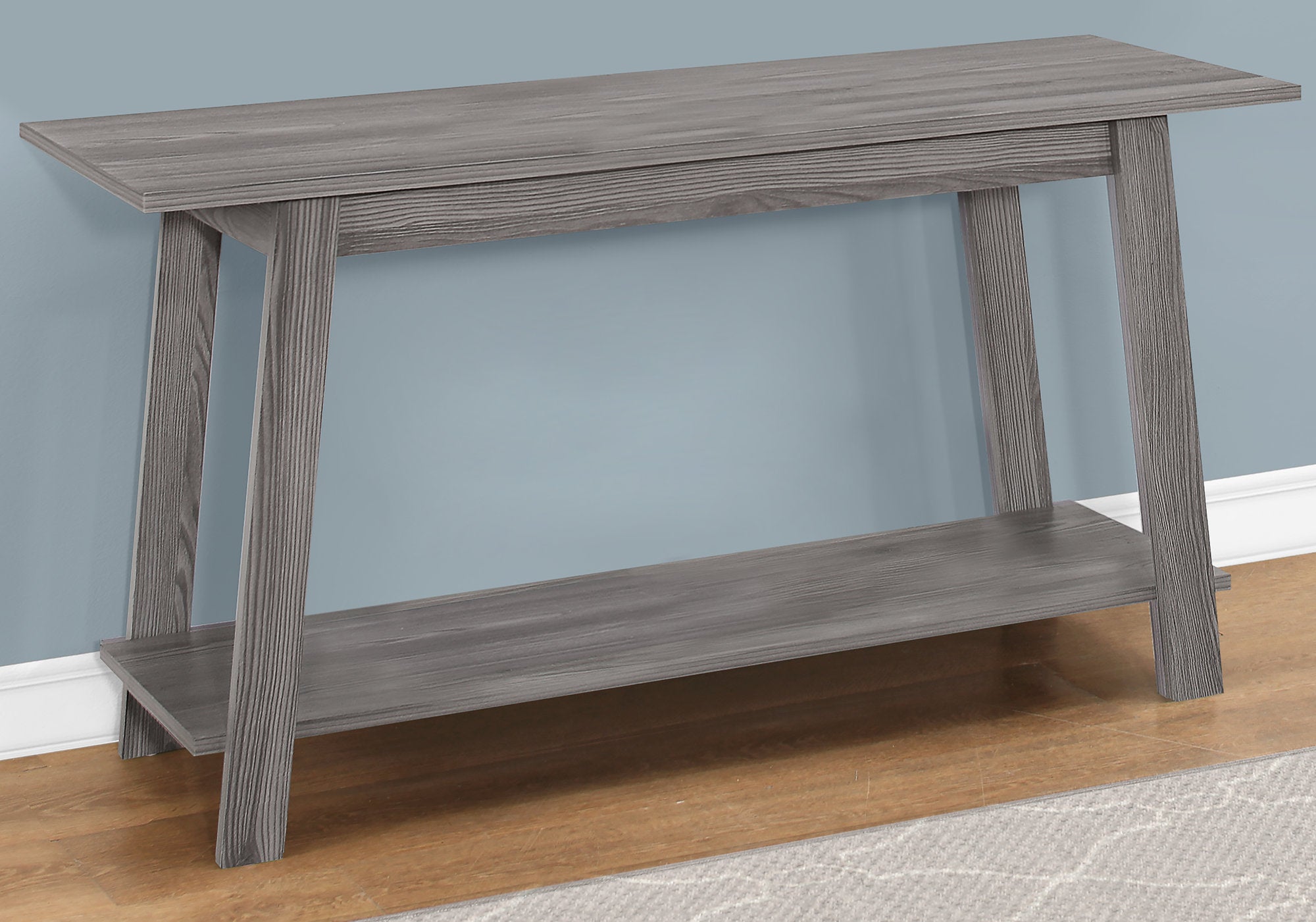 15.75" x 42" x 22.5" Grey Particle Board Laminate TV Stand