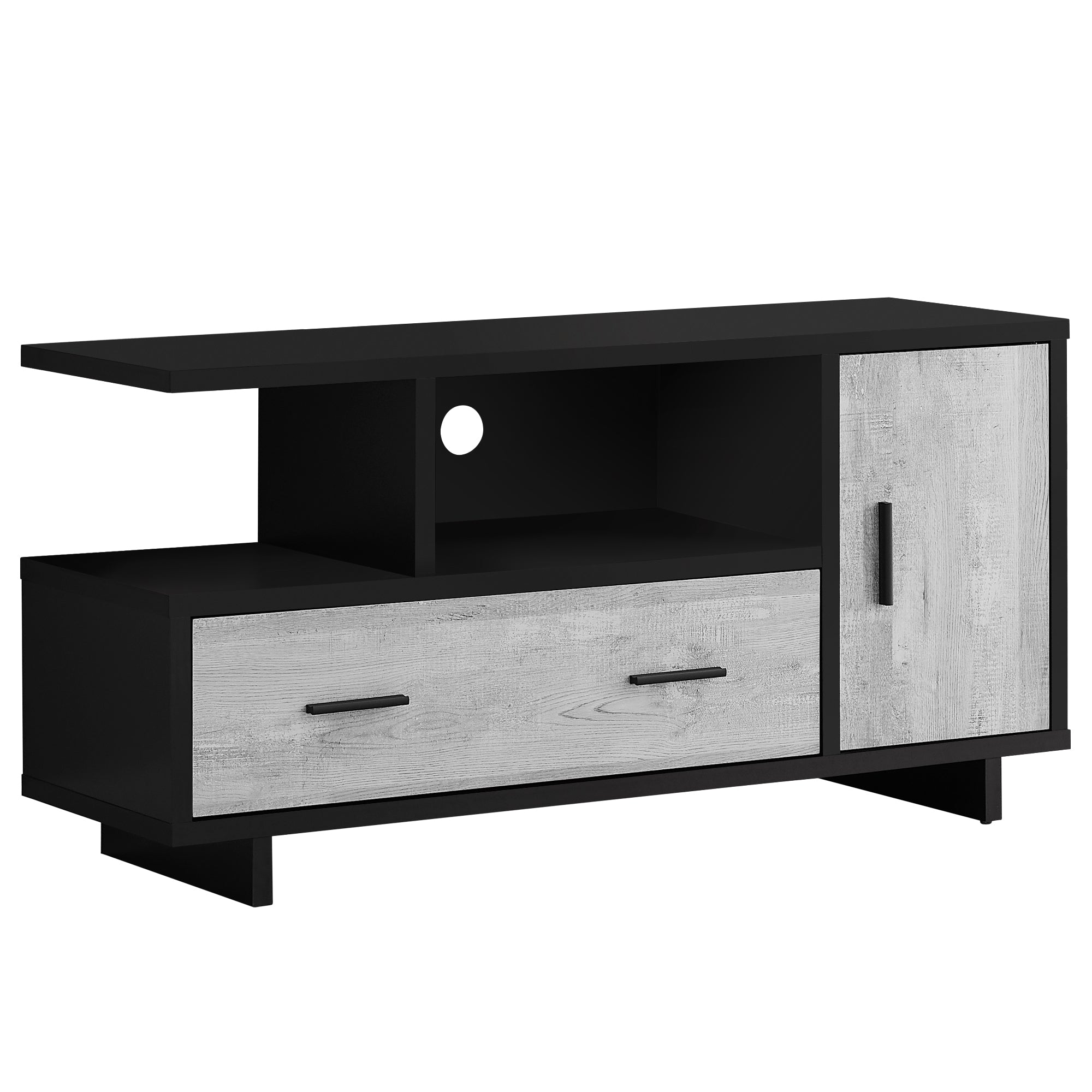 23.75" Particle Board Laminate And Mdf TV Stand With Storage