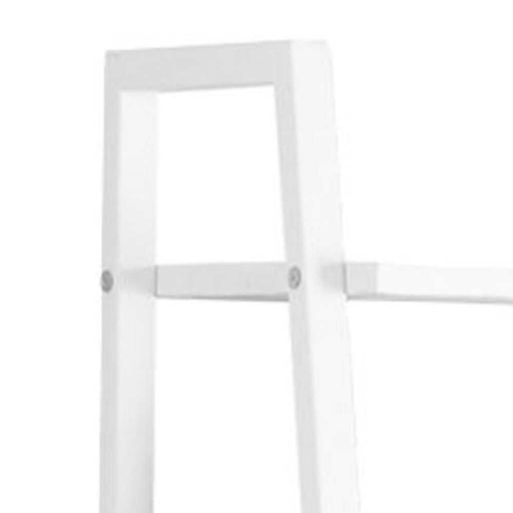 18" White Ladder Desk