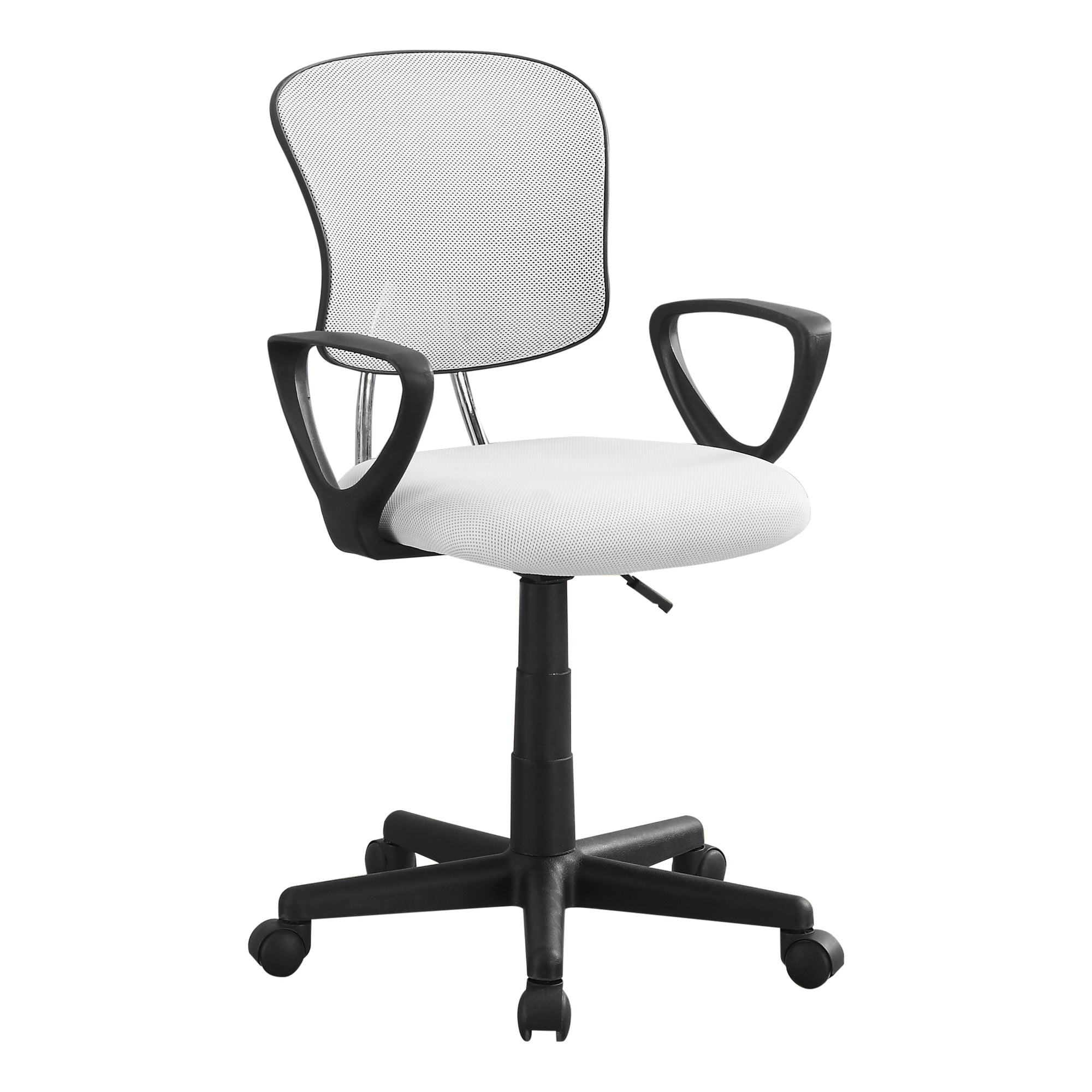 21.5" x 23" x 33" Grey Foam Metal Polypropylene Polyester Office Chair