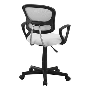 21.5" x 23" x 33" Grey Foam Metal Polypropylene Polyester Office Chair