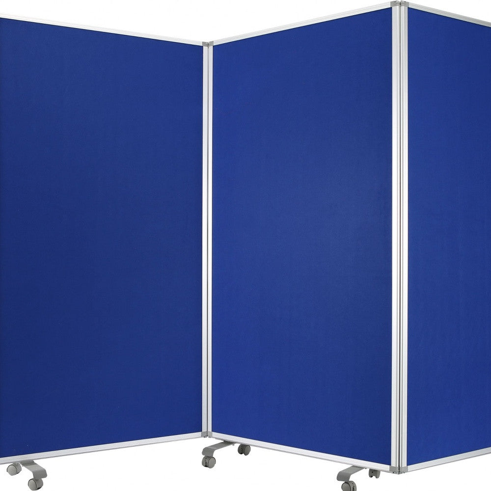 106 X 1 X 71 Blue Metal And Fabric - Screen