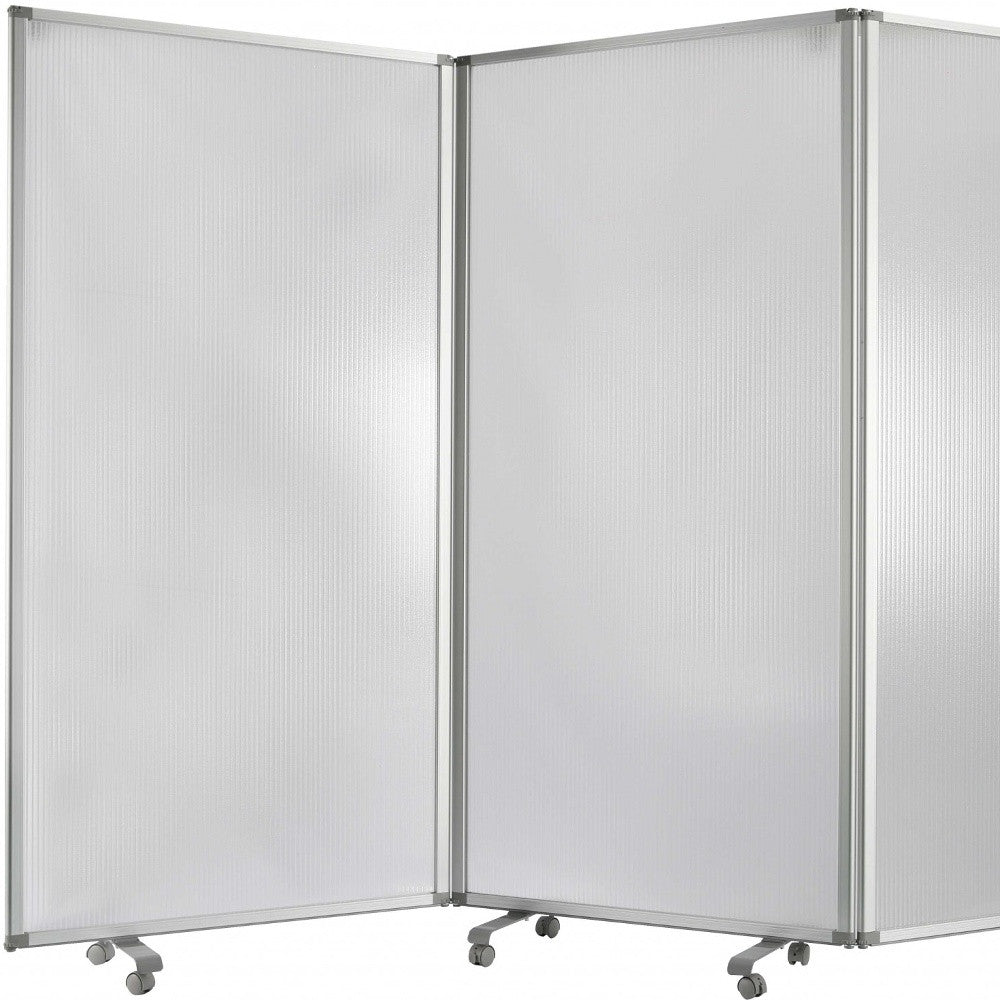 106 X 1 X 71 White Metal And Pvc Resilient - Screen