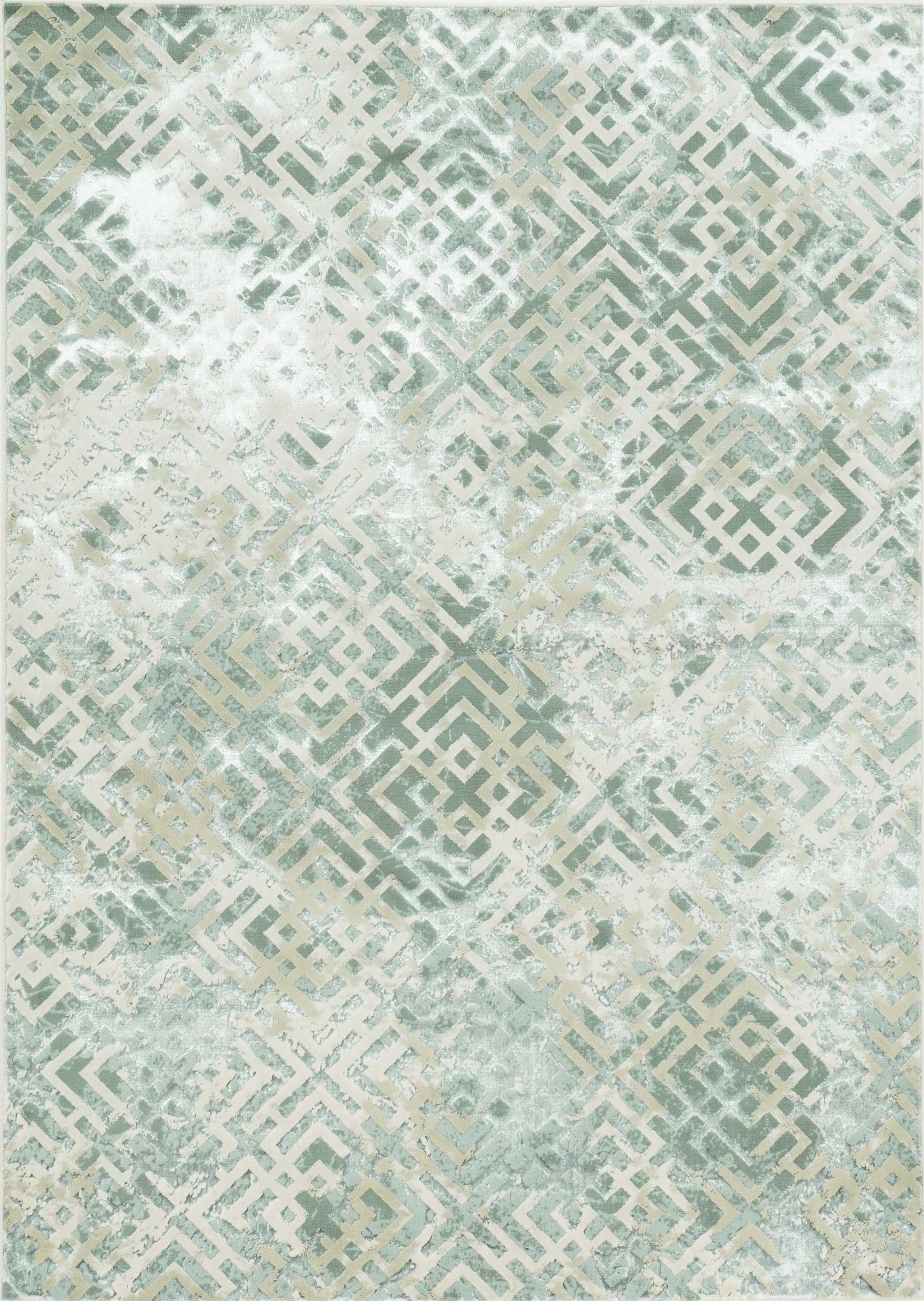 7' X 10'  Polyester Sand Silver Area Rug