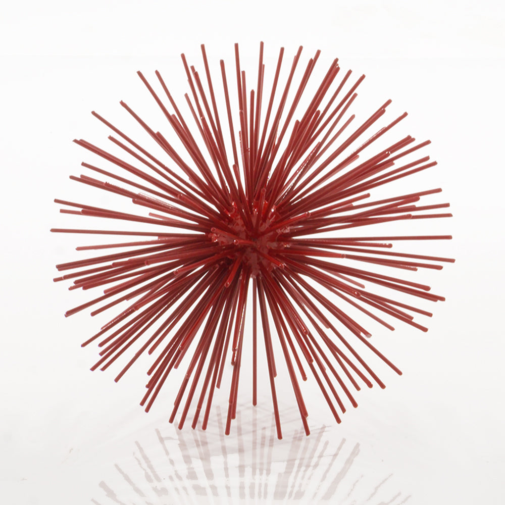 10" X 10" X 10" Red Large Spiked Sphere
