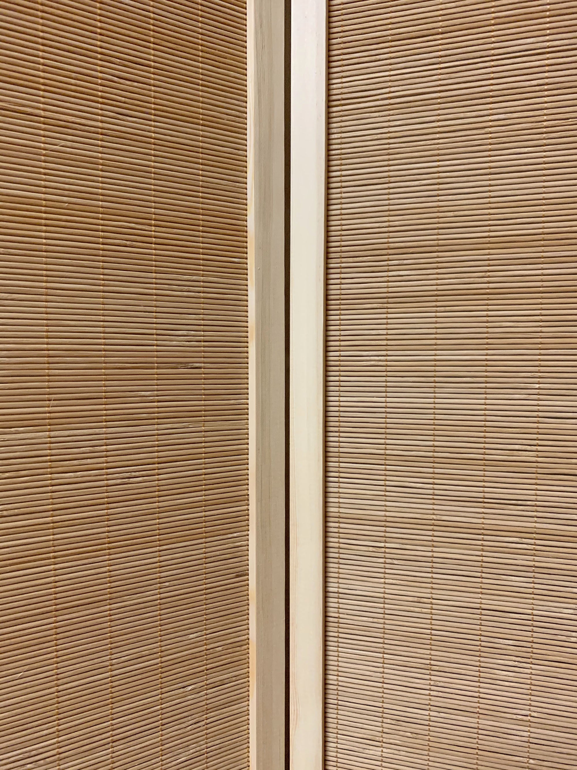 6" Light Bamboo 3 Panel Room Divider Screen