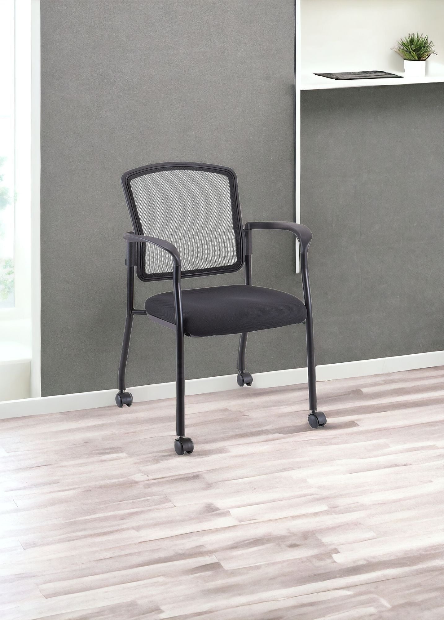 Black Mesh Rolling Office Chair