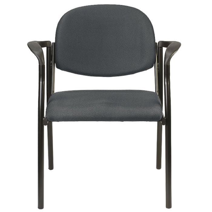 Set of Two Gray and Black Fabric Office Chair