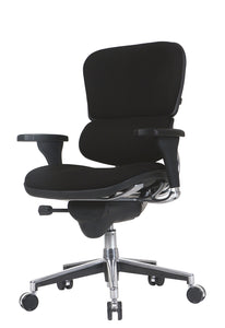 26.5" x 29" x 39.5" Black Fabric Chair