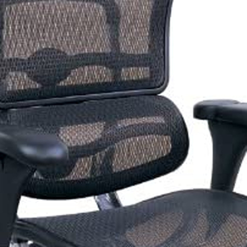 Plum and Silver Adjustable Swivel Mesh Rolling Office Chair