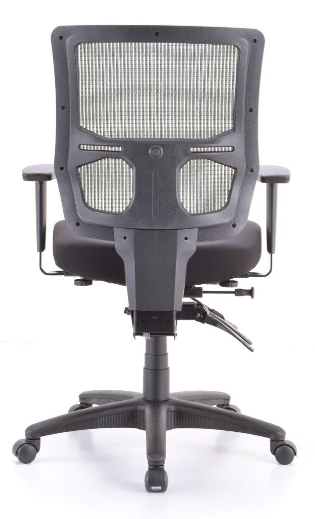 Gray Adjustable Swivel Mesh Rolling Office Chair