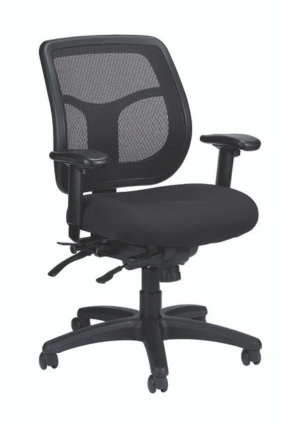 Black Adjustable Swivel Mesh Rolling Office Chair