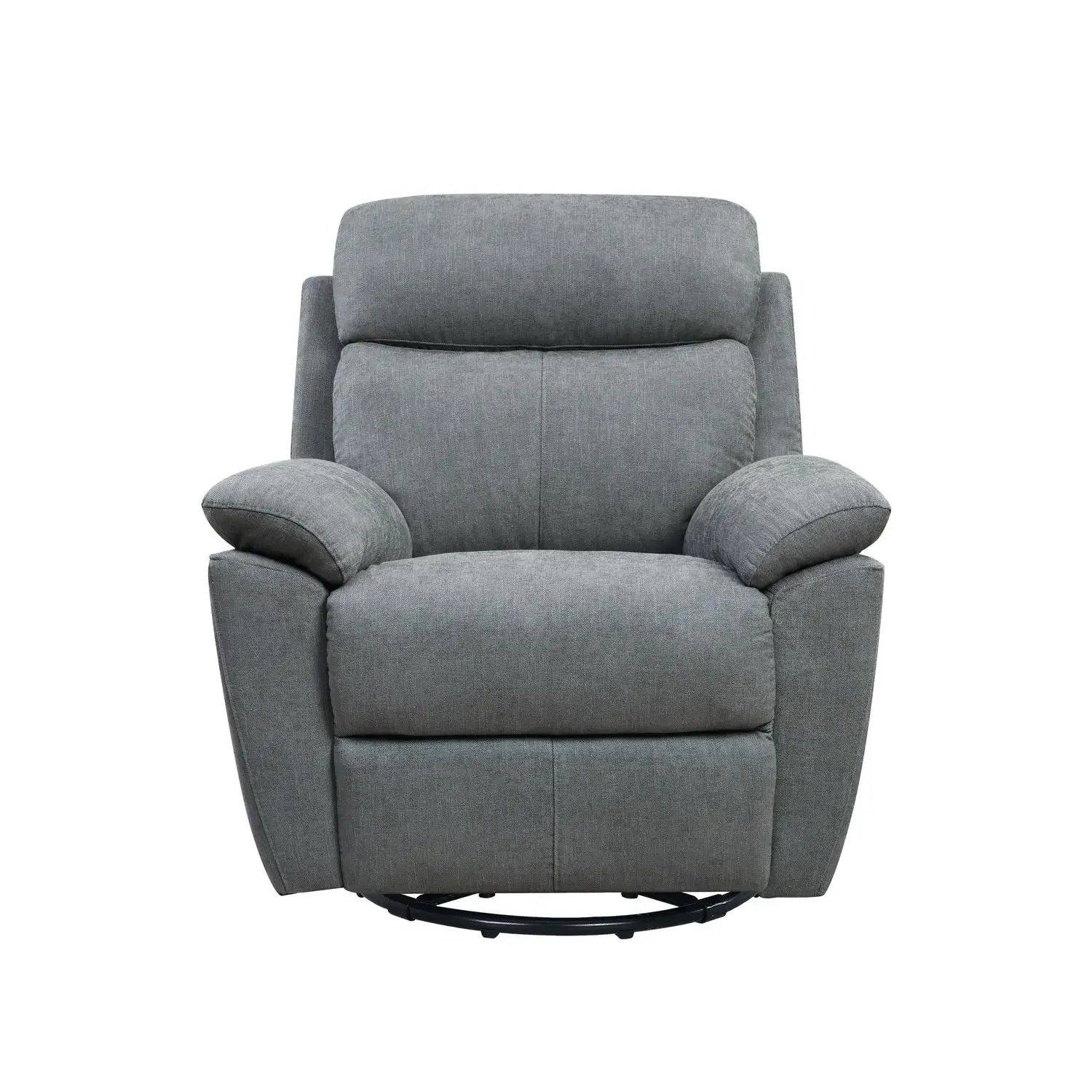 35" Light Gray Fabric Power Recliner With USB