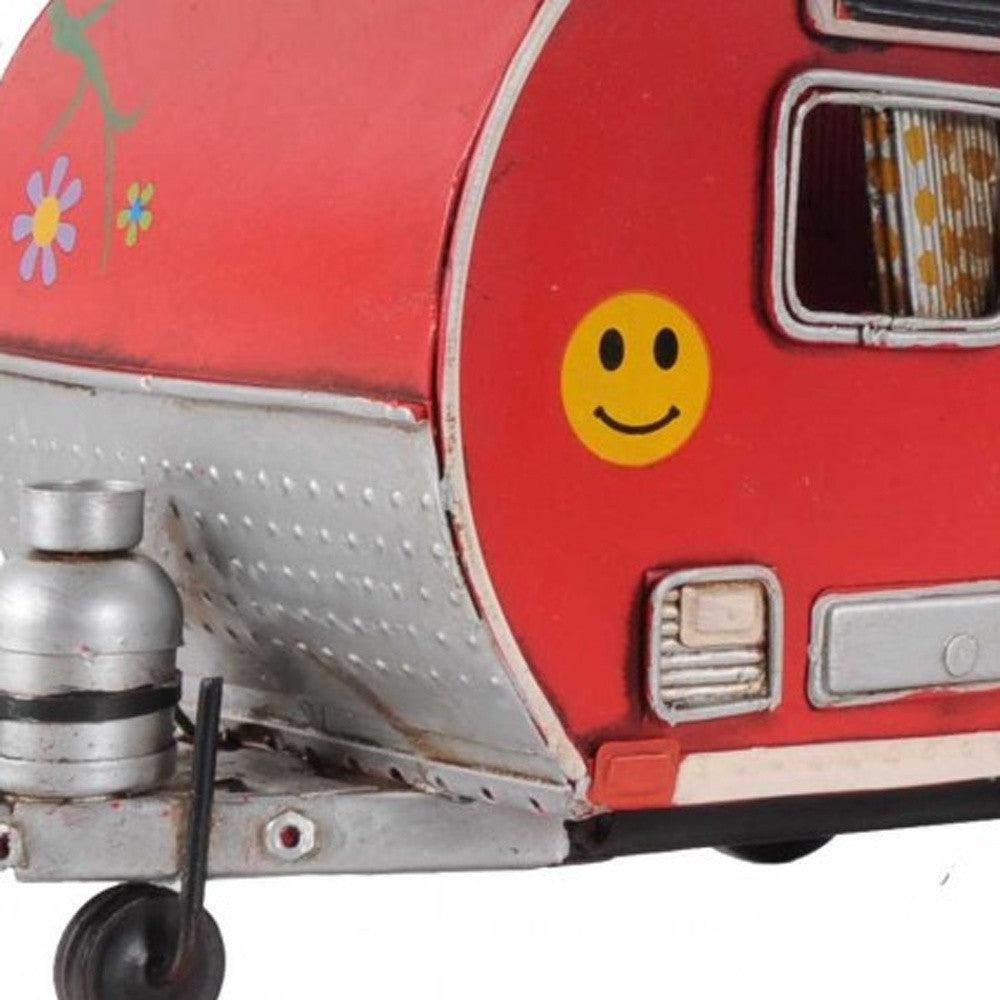 Red Camper Trailer Model Tissue Holder