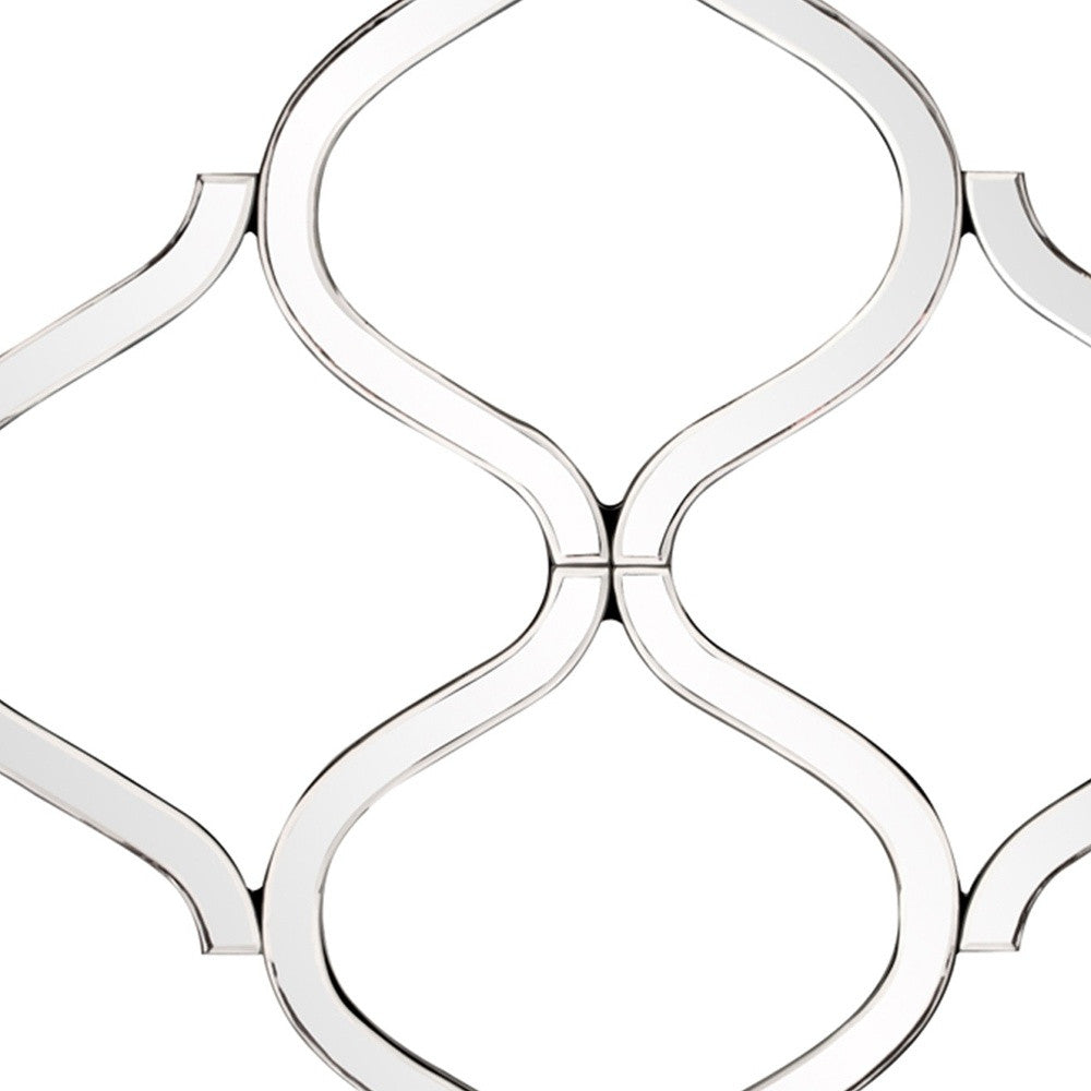 Interlocking Mirrored Curved Shapes With Beveled Edge
