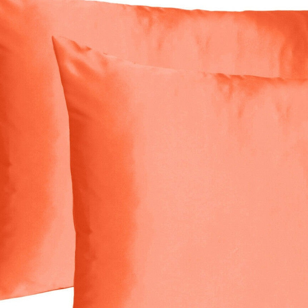 Poppy Dreamy Set Of 2 Silky Satin Standard Pillowcases