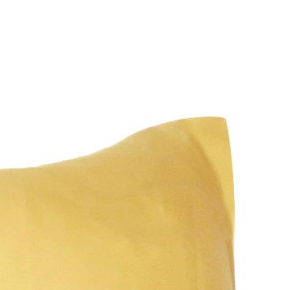 Gold Dreamy Set Of 2 Silky Satin Standard Pillowcases
