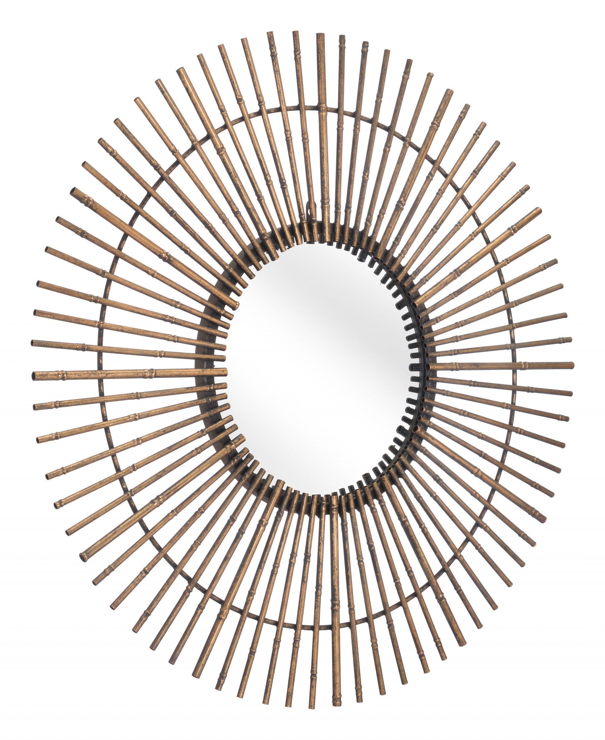Gold Tribal Round Mirror