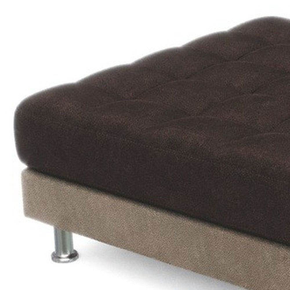 Brown Microfiber/Microsuede Stationary Square Seating Component