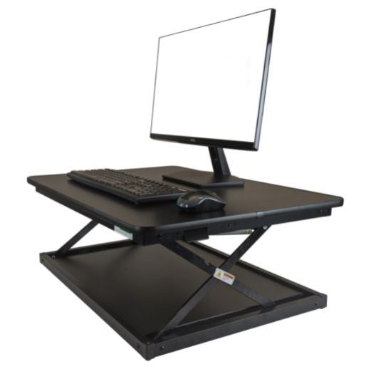 20" Adjustable Black Stainless Steel Standing Desk Converter