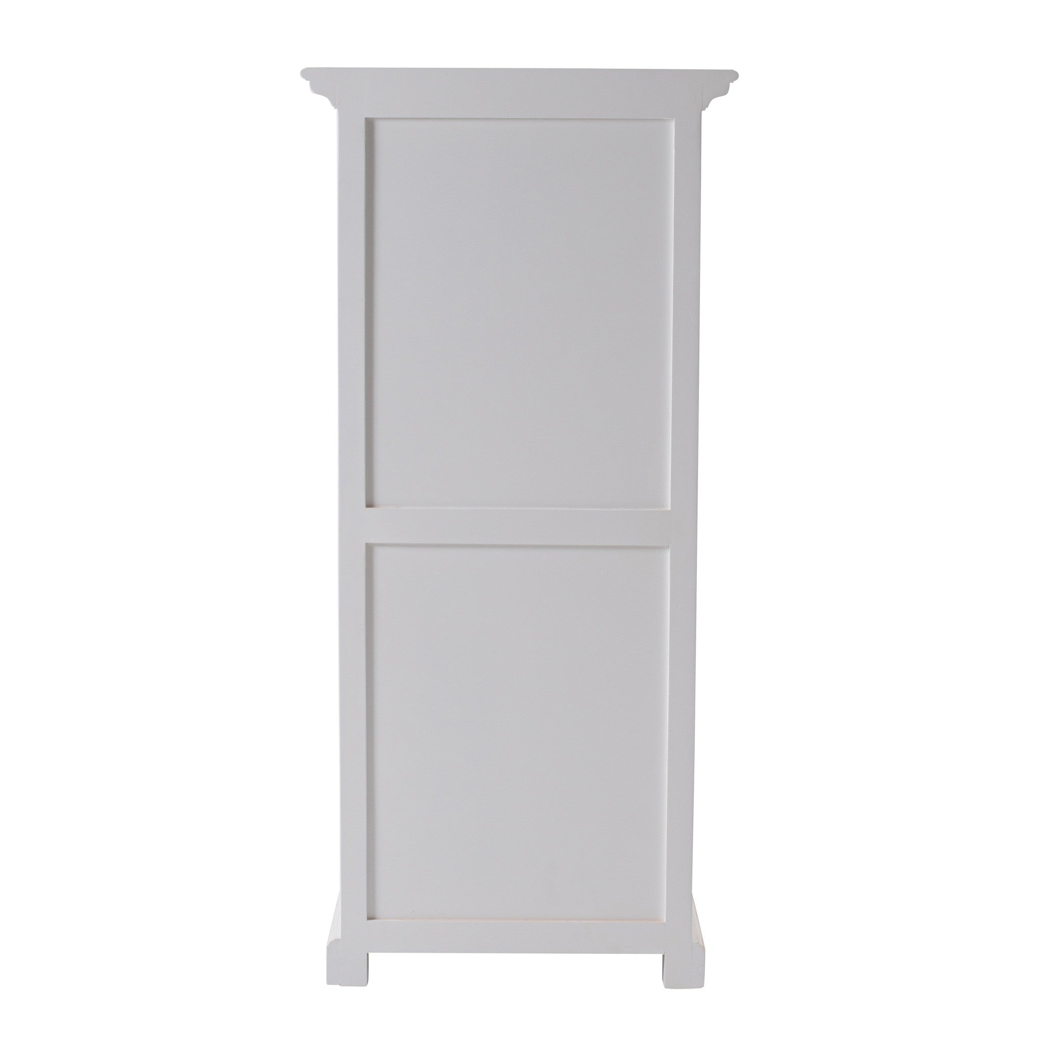 52" White Two Drawer Storage Cabinet With Baskets