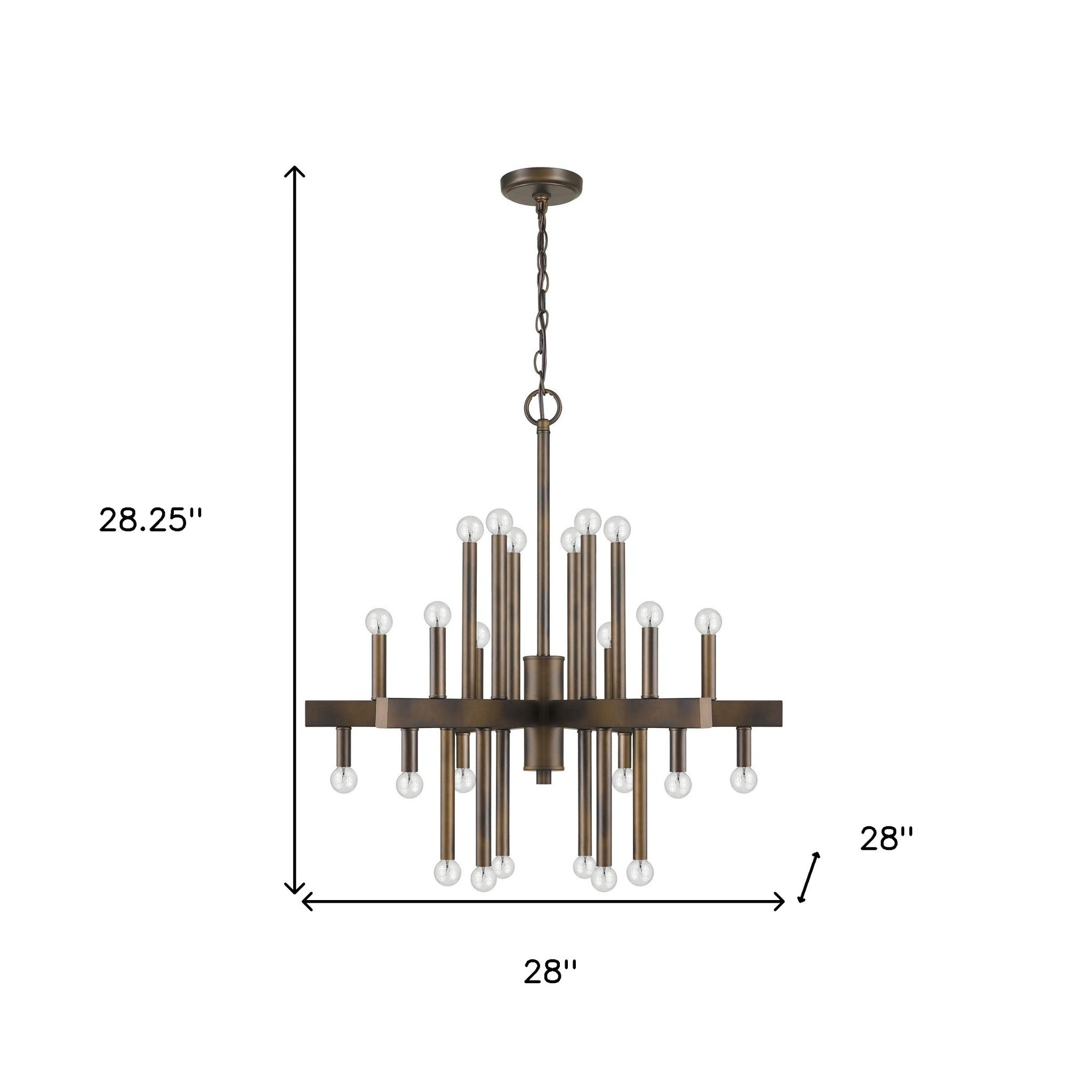 Fallon 24-Light Oil-Rubbed Bronze Chandelier