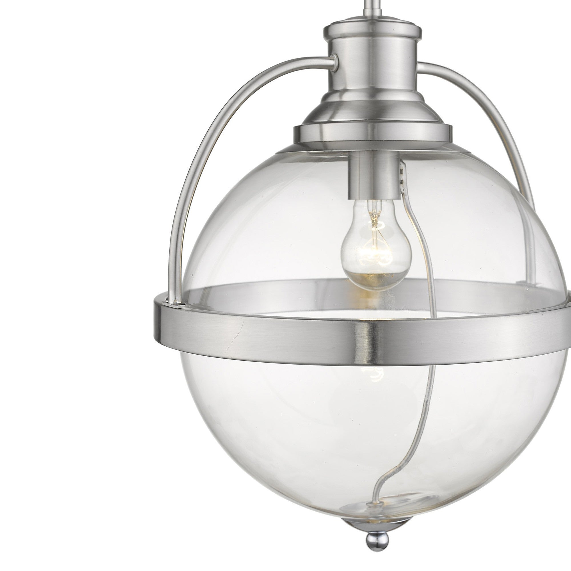 Kassian 1-Light Satin Nickel Pendant