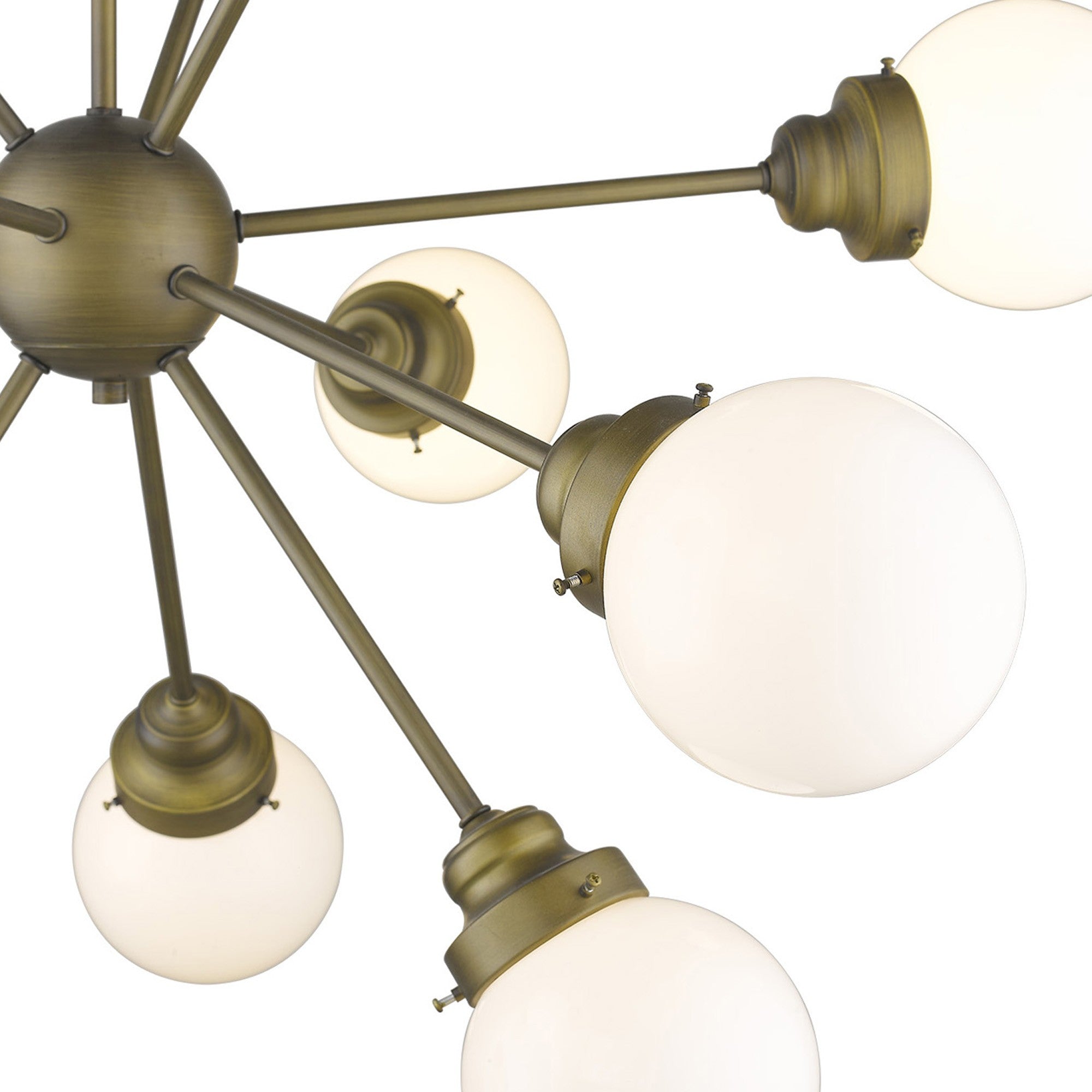 Portsmith 12-Light Raw Brass Chandelier