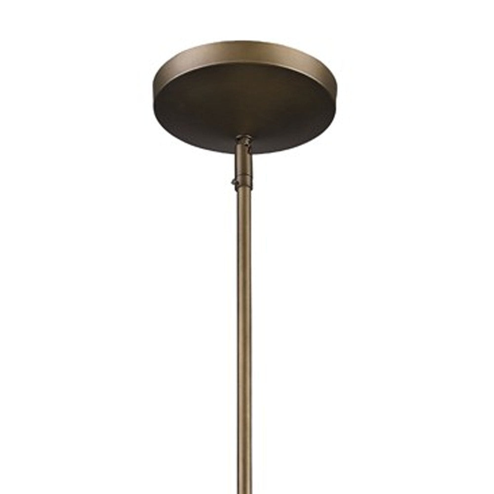 Greta 1-Light Raw Brass Pendant With Gloss White Interior And Etched Glass Shade