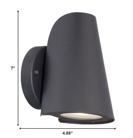 Matte Black LED Conical Wall Sconce