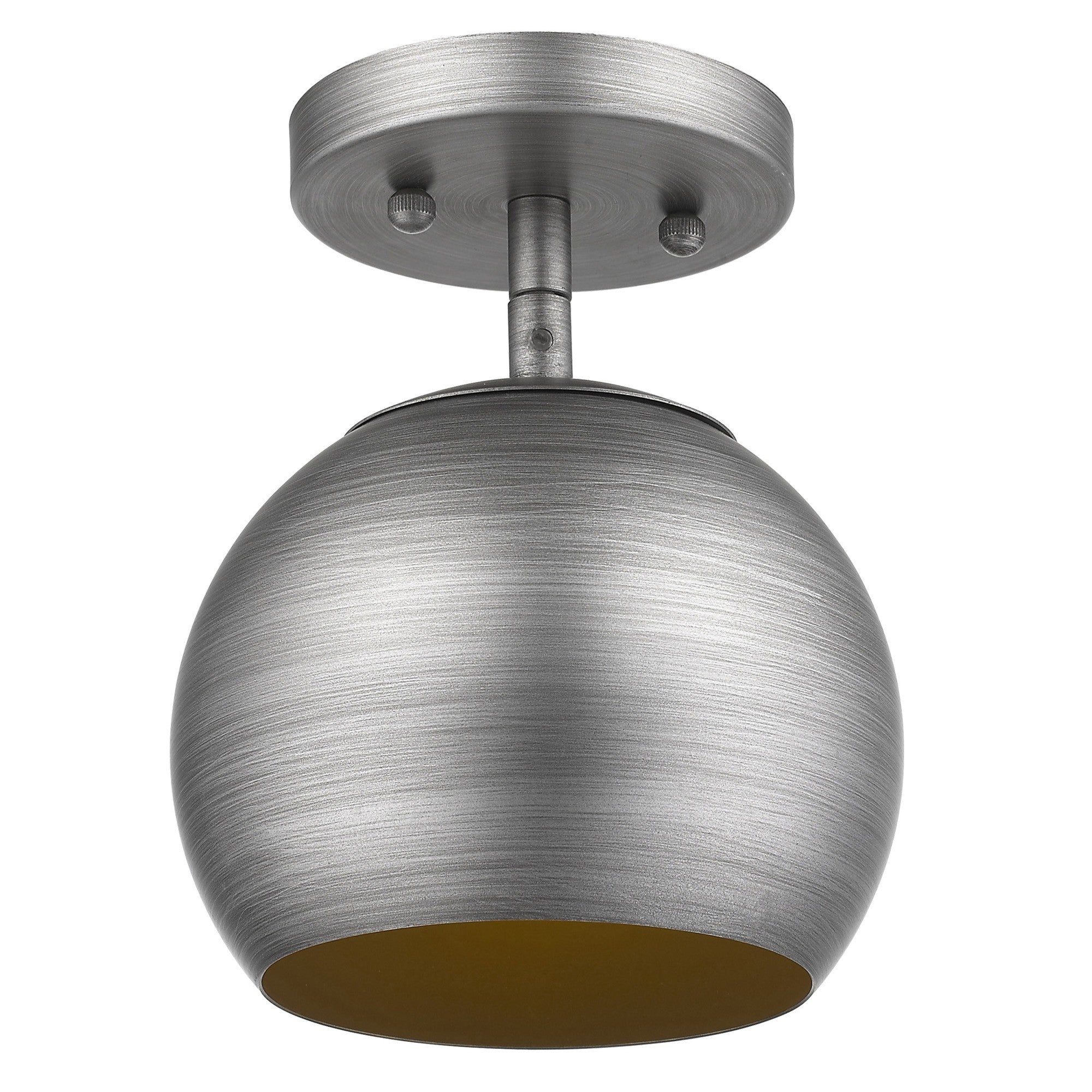 Light Gray and Gold Hanging Dome Light