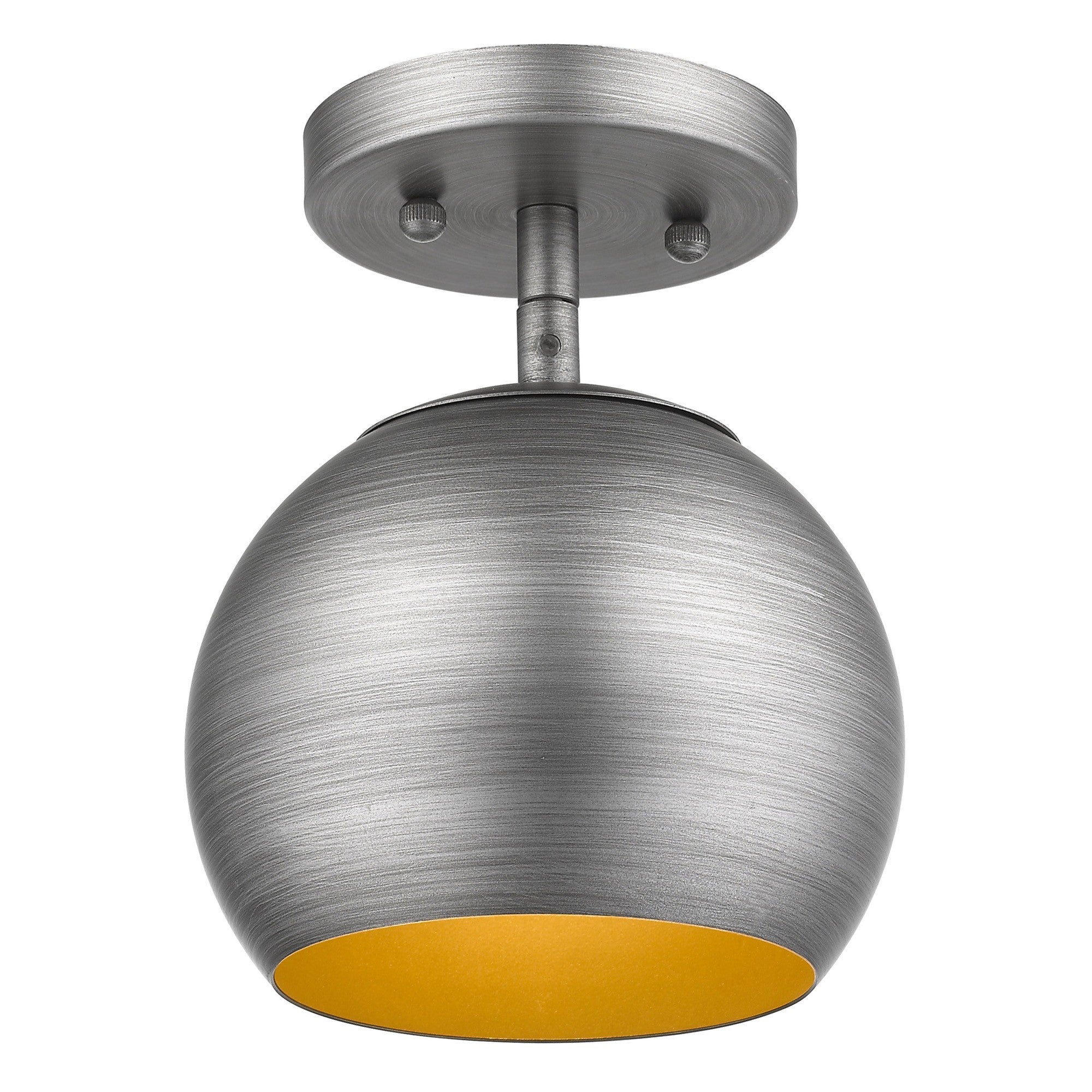 Light Gray and Gold Hanging Dome Light