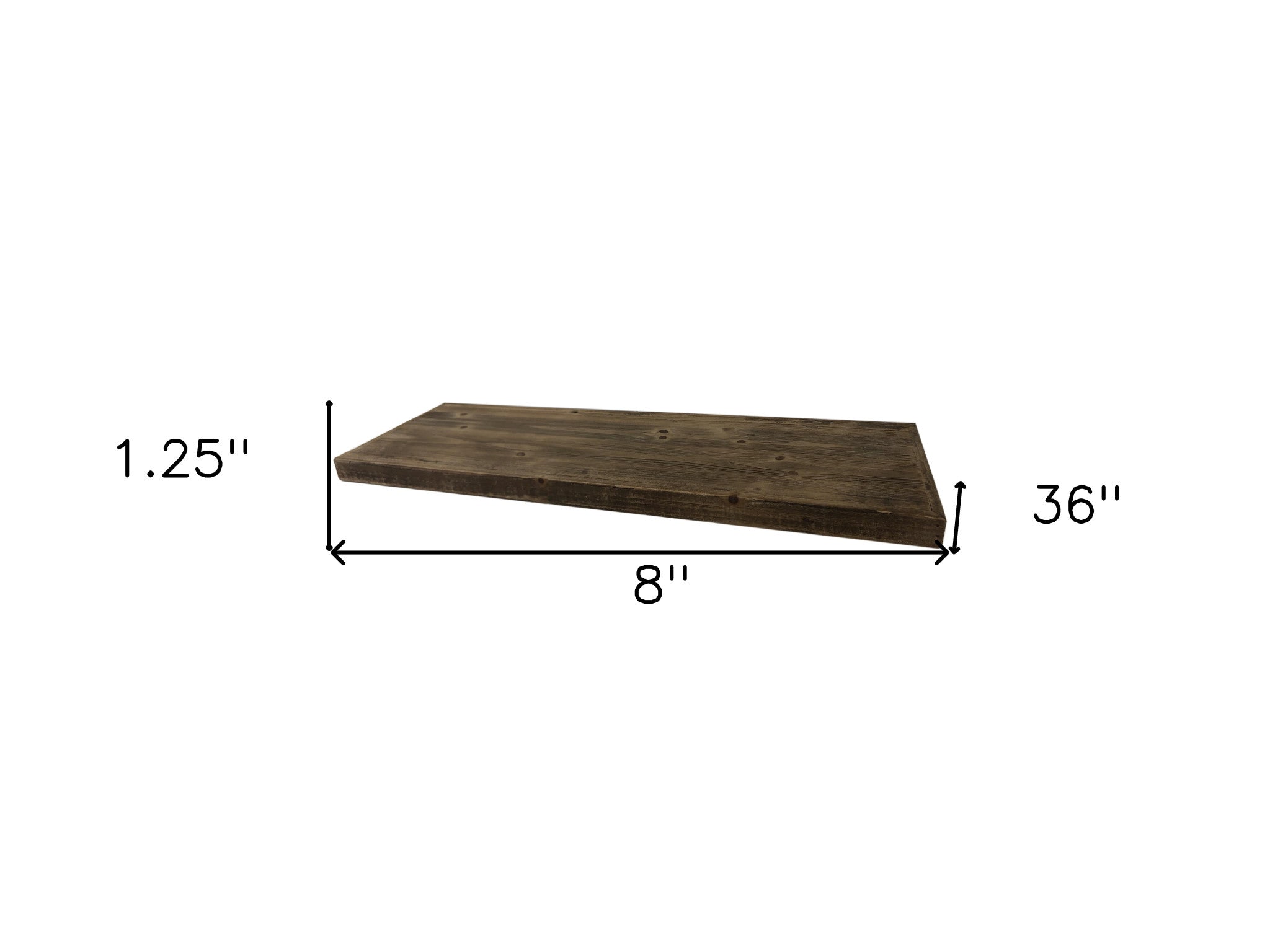 8" Solid Wood Shelving Unit