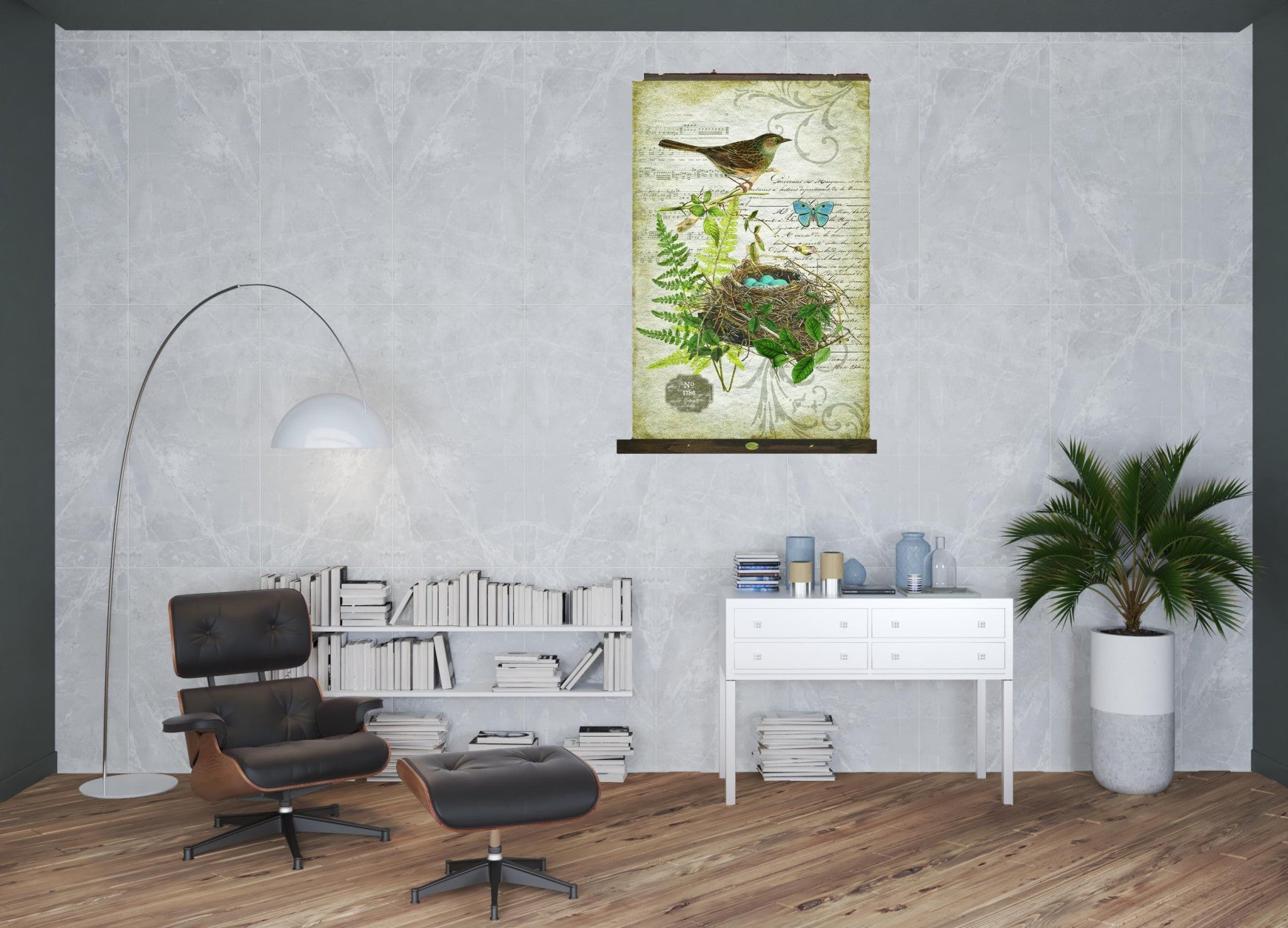 Vintage Song Bird XL Tapestry Wall Décor